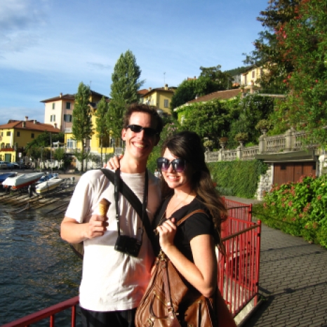The end of a great day at Lake Como
